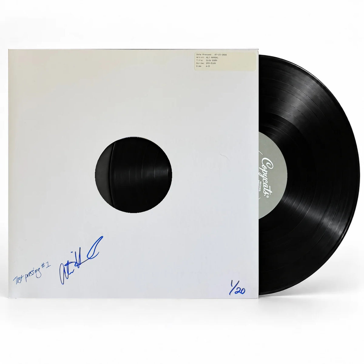 Slow Burn Black Vinyl Test Pressing