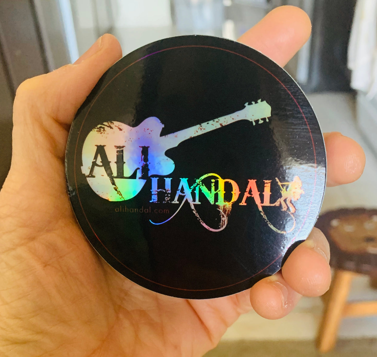 Holographic Ali Logo Stickers ~ 2 Stickers
