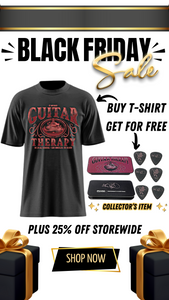 Black Guitar Therapy T-Shirt