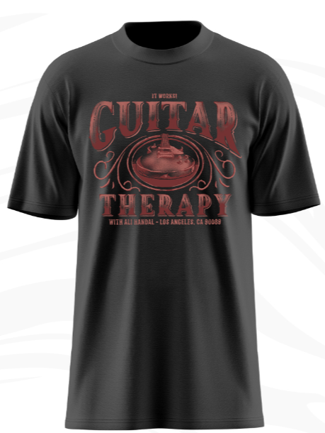 Black Guitar Therapy T-Shirt