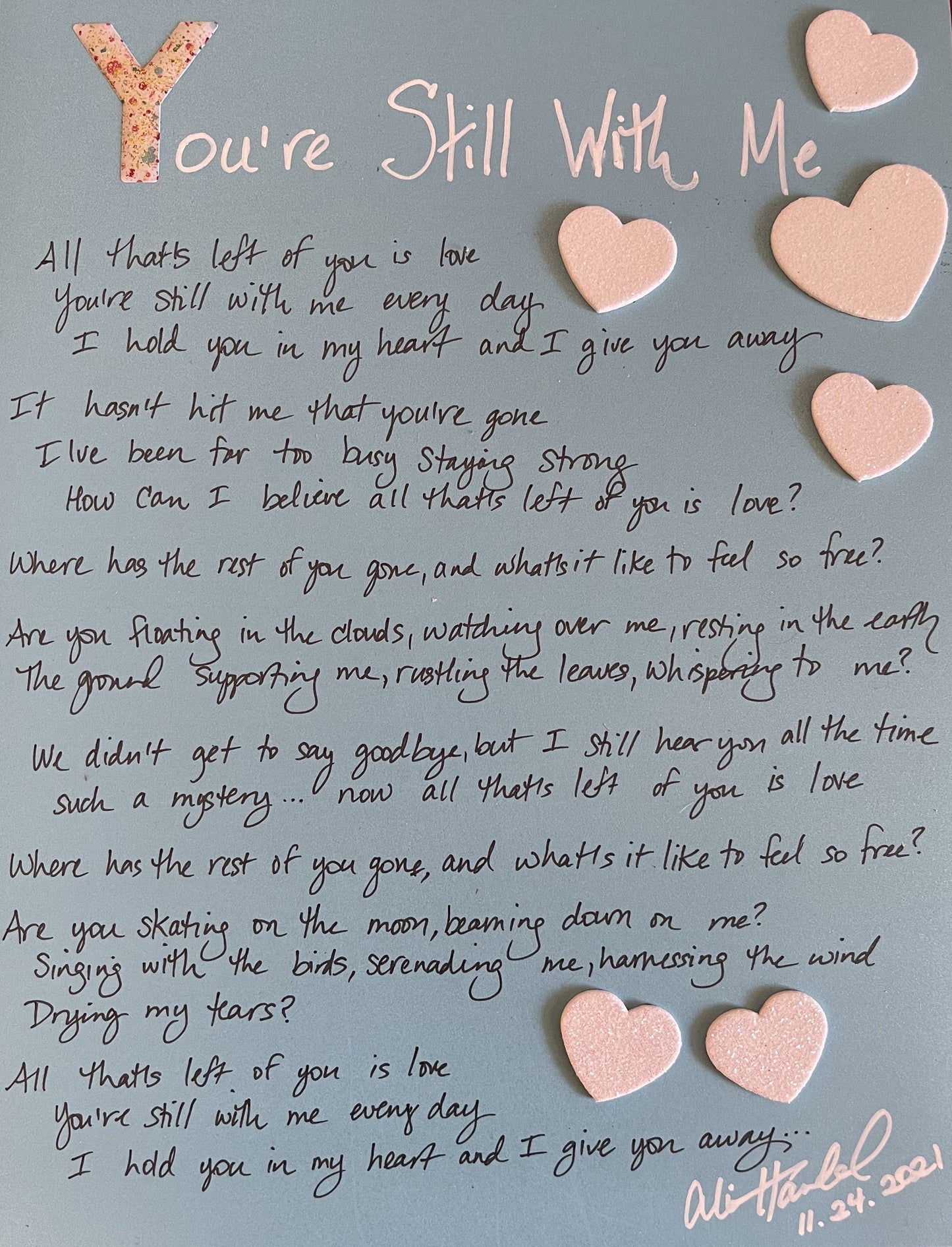 Hand-written Lyric